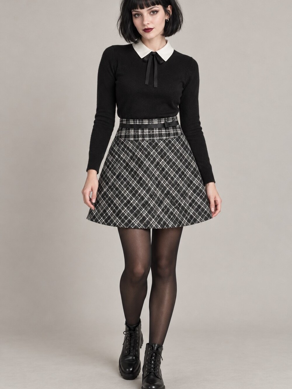 Old Navy Wool Blend Circle Skirt Academia Preppy Size 4